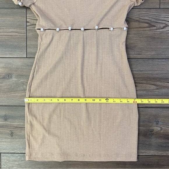 H:Ours Delhia Mini Dress In Camel - Picture 12 of 13